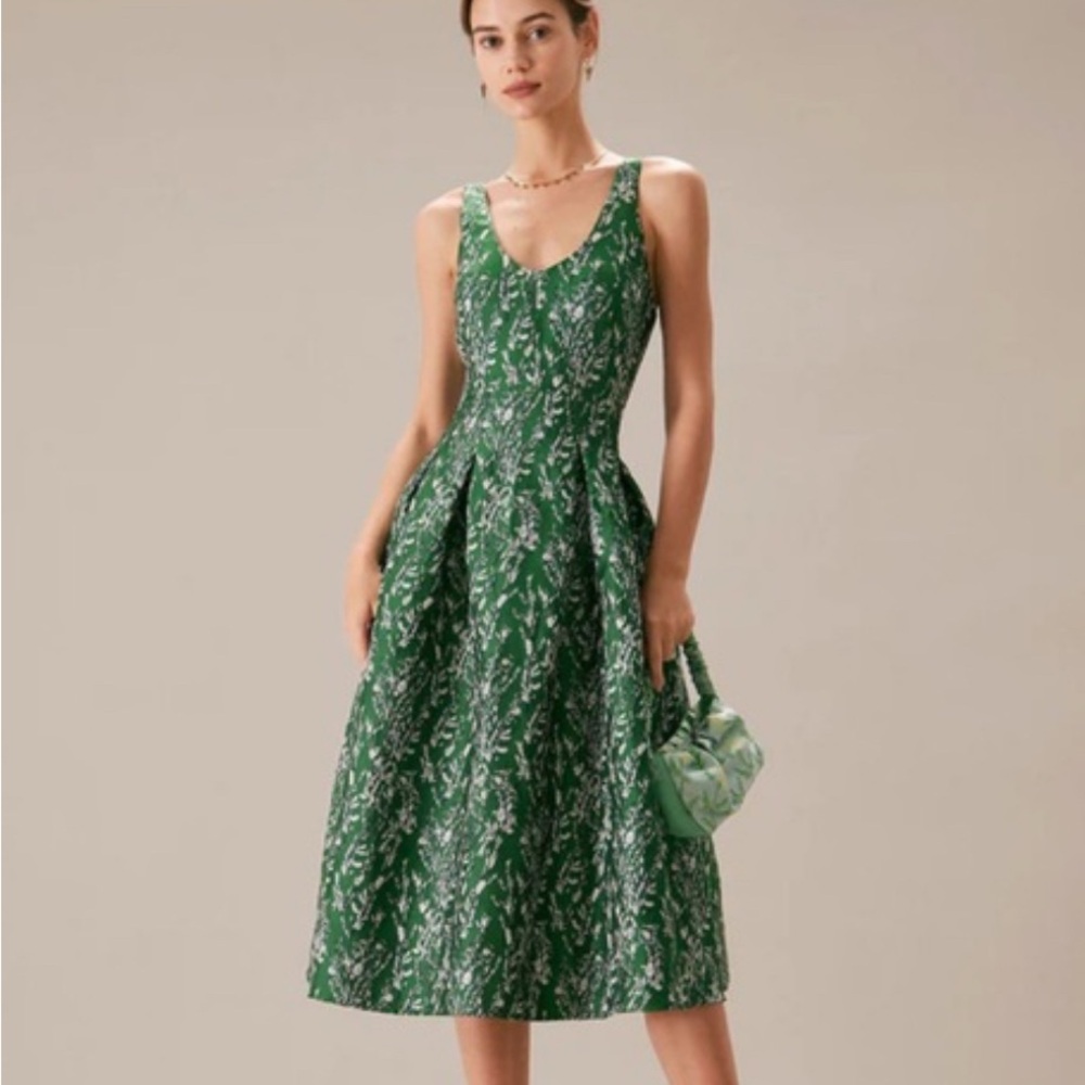RIHOAS Green Floral Dress